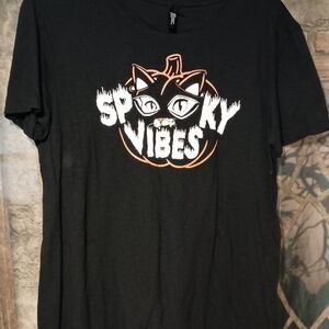 Spooky Vibes Black Cat T-Shirt